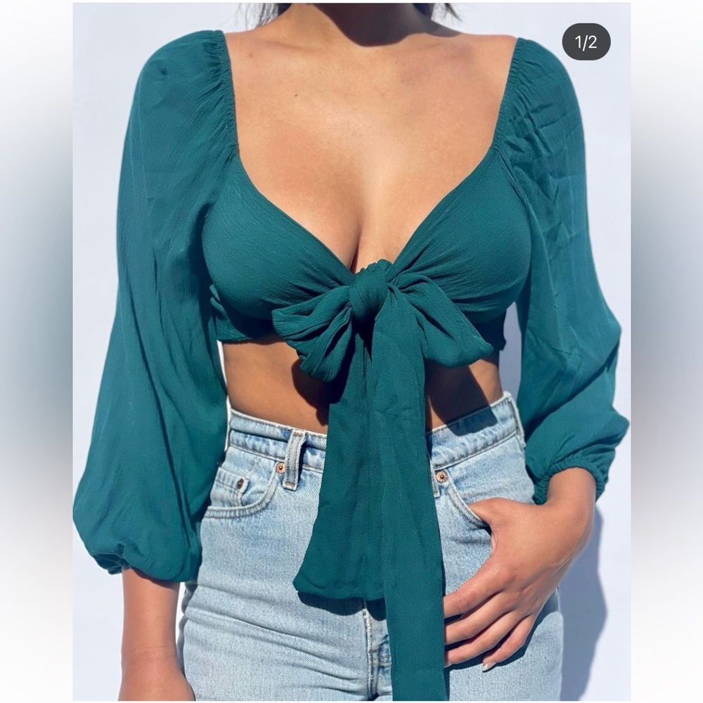 Aviana Tie Front Blouse